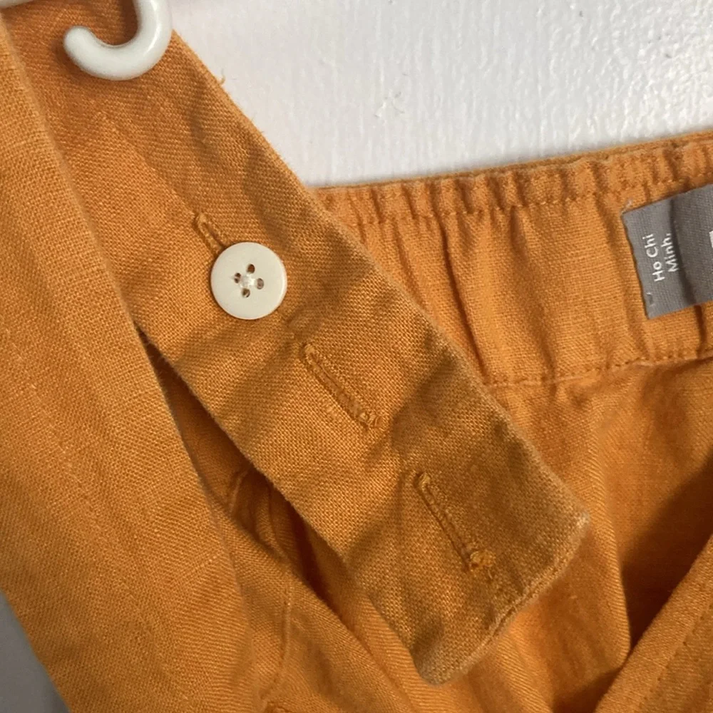 Everlane square neck linen jumpsuit size 2